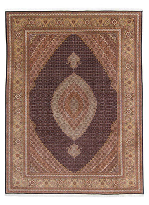 Persisk tæppe - Tabriz - 336 x 250 cm - brun