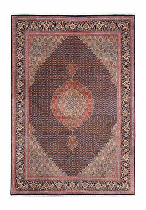 Persisk tæppe - Tabriz - 295 x 203 cm - mørkeblå