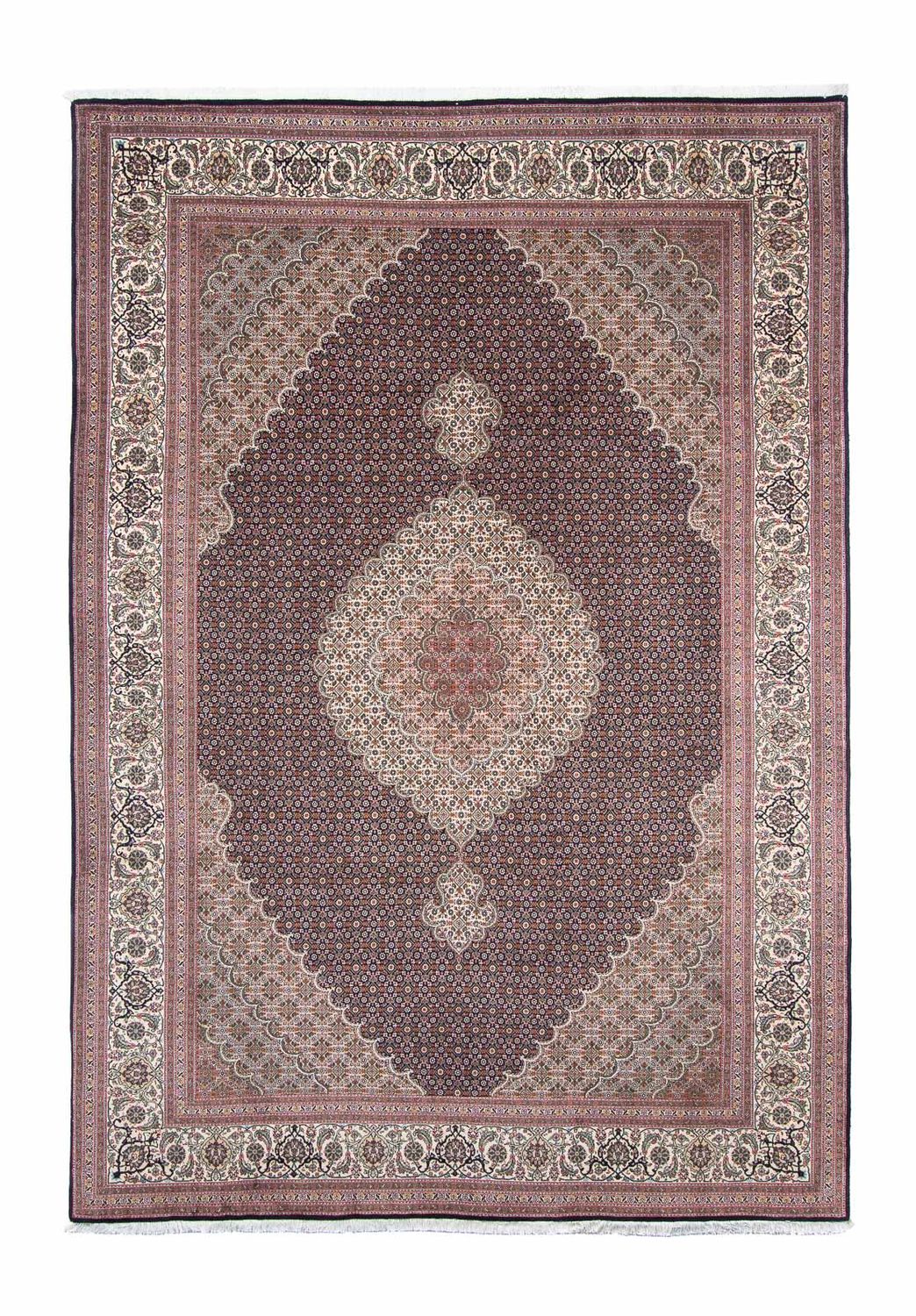 Persisk tæppe - Tabriz - 300 x 202 cm - mørkeblå