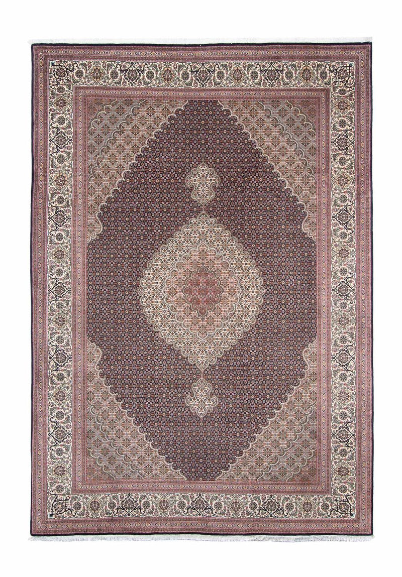 Persisk tæppe - Tabriz - 300 x 202 cm - mørkeblå