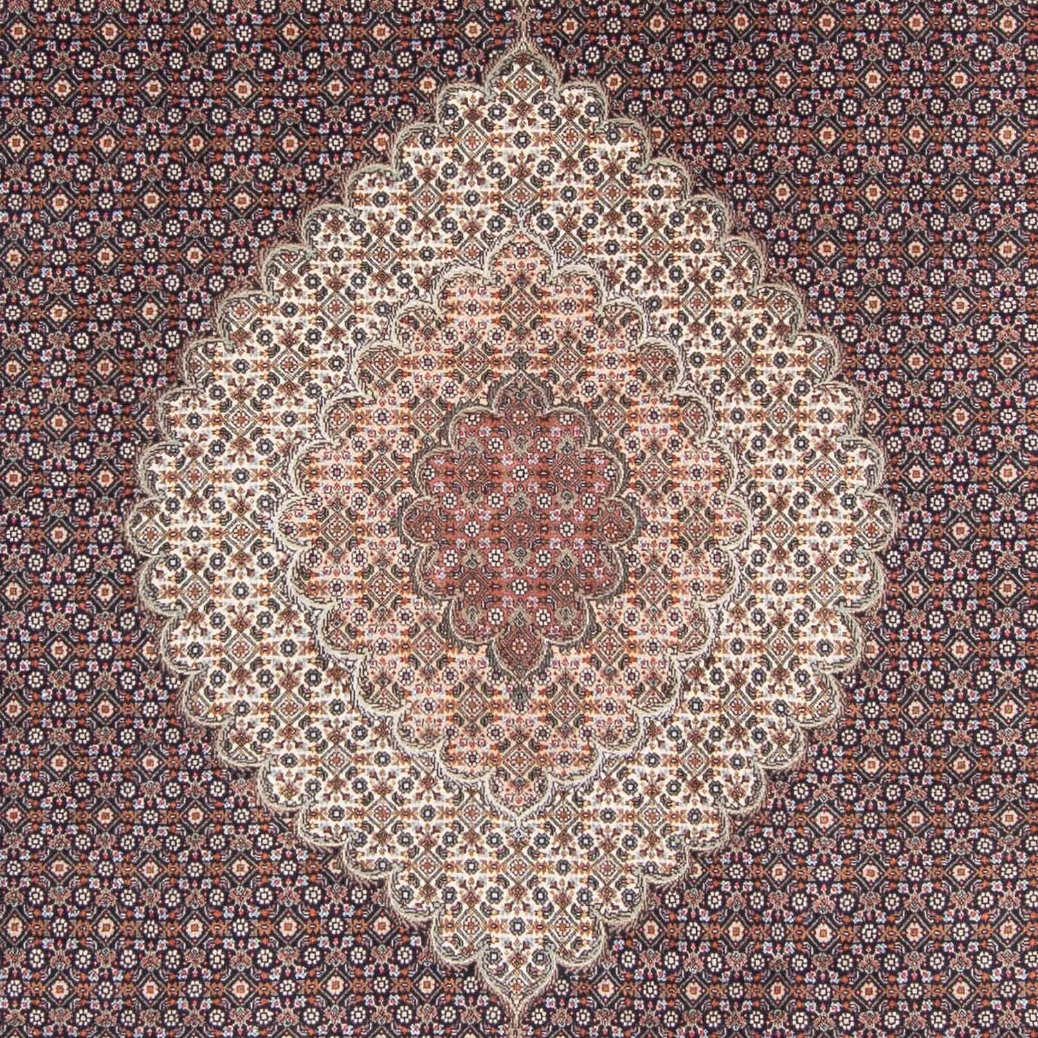 Persisk tæppe - Tabriz - 300 x 202 cm - mørkeblå