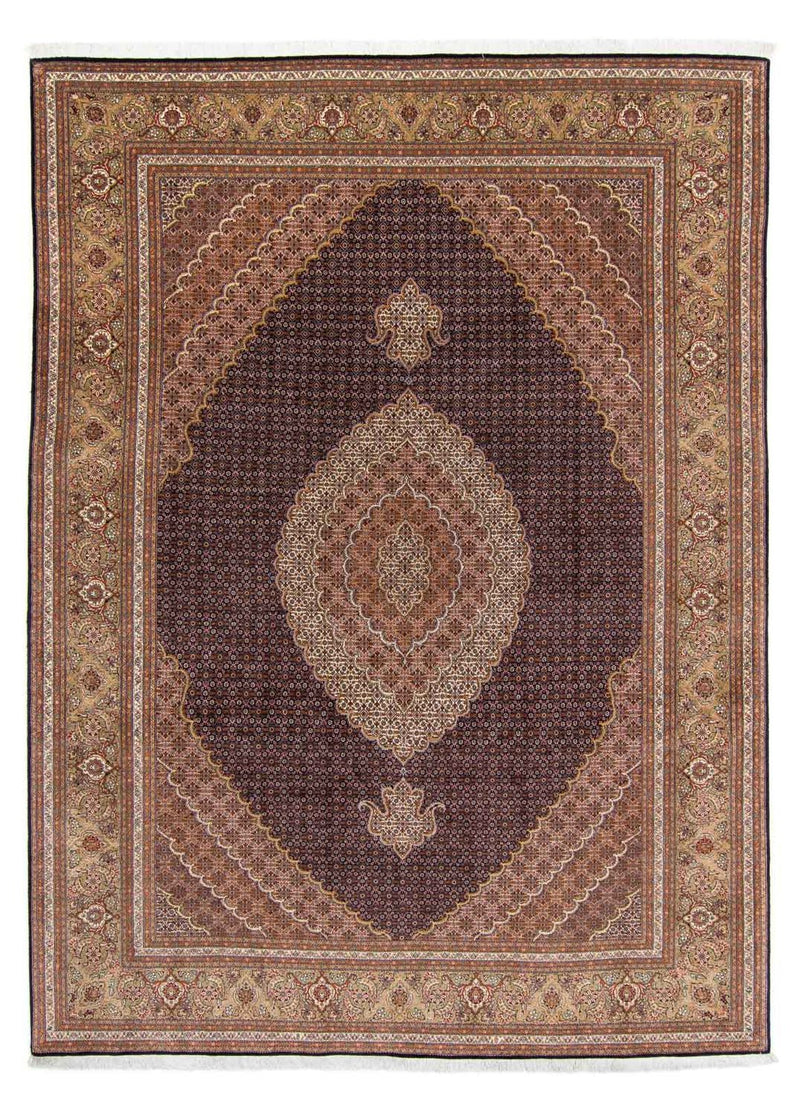 Persisk tæppe - Tabriz - 338 x 248 cm - lys brun