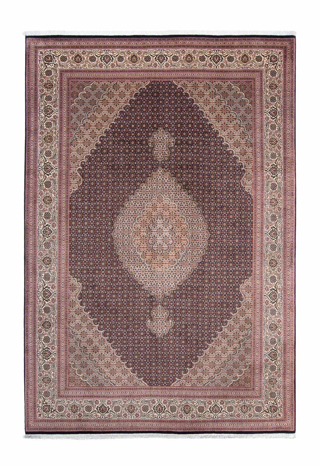 Persisk tæppe - Tabriz - 307 x 206 cm - mørkeblå
