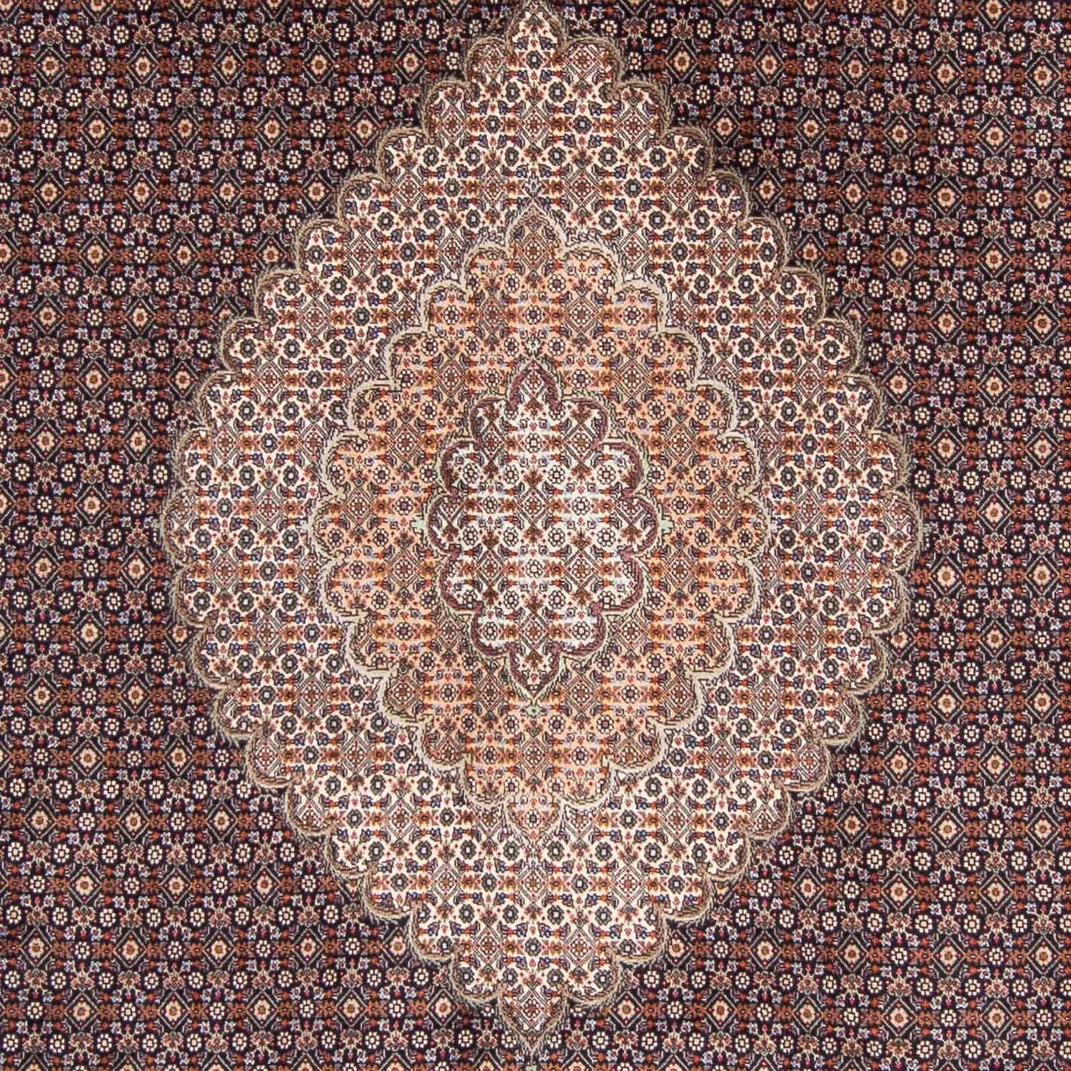 Persisk tæppe - Tabriz - 307 x 206 cm - mørkeblå