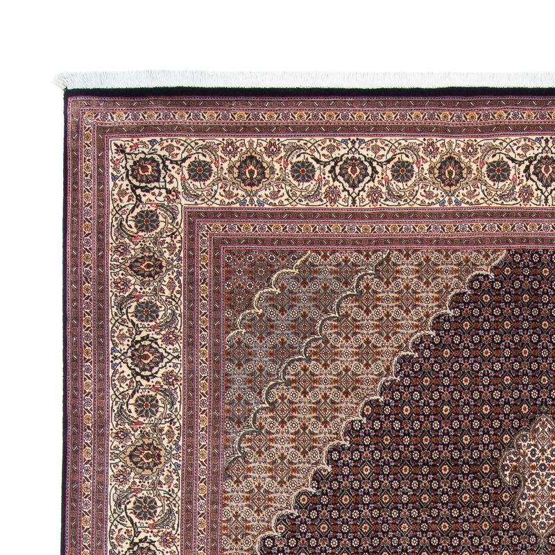 Persisk tæppe - Tabriz - 307 x 206 cm - mørkeblå