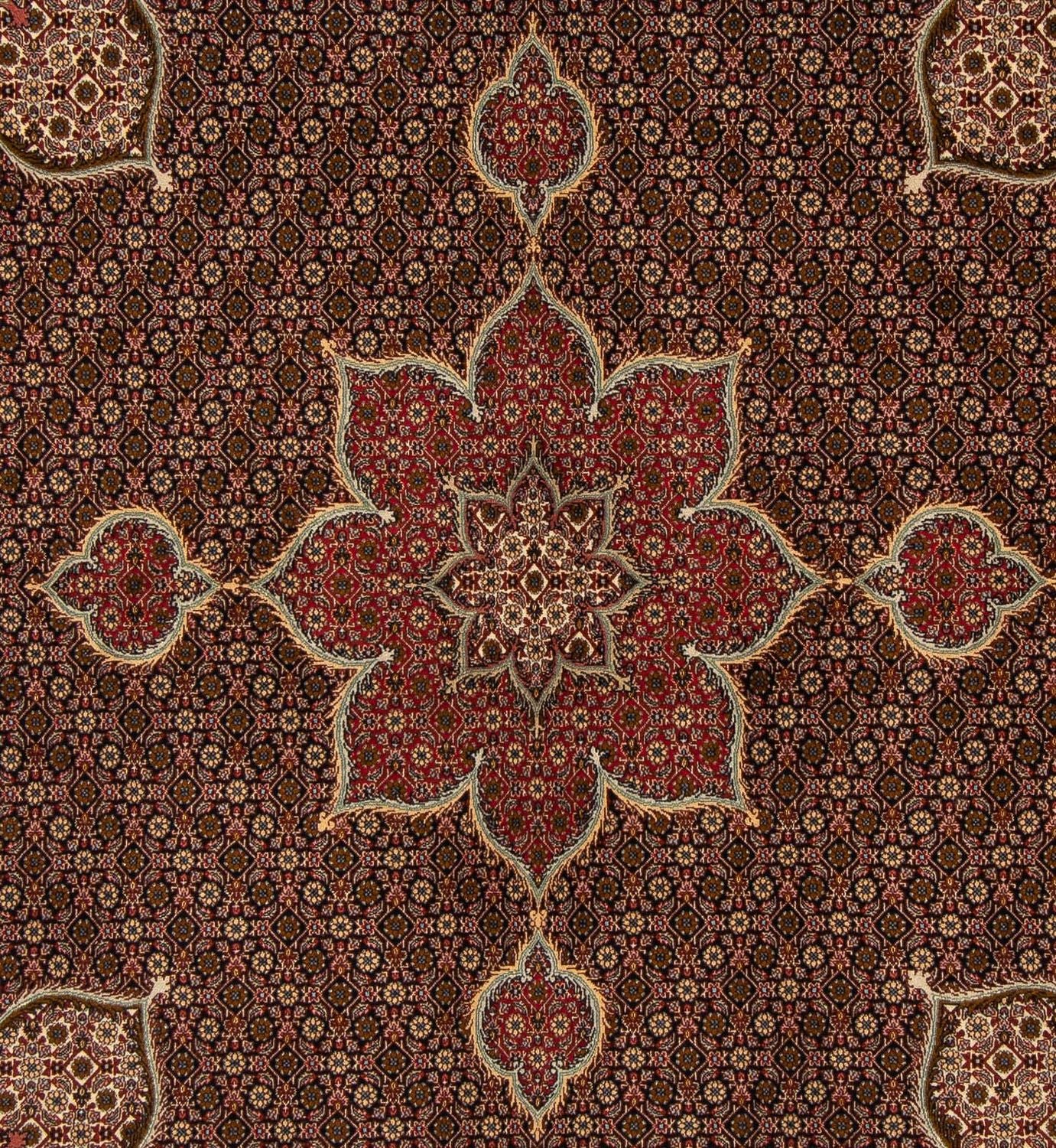 Persisk tæppe - Tabriz firkantet  - 211 x 204 cm - flerfarvet