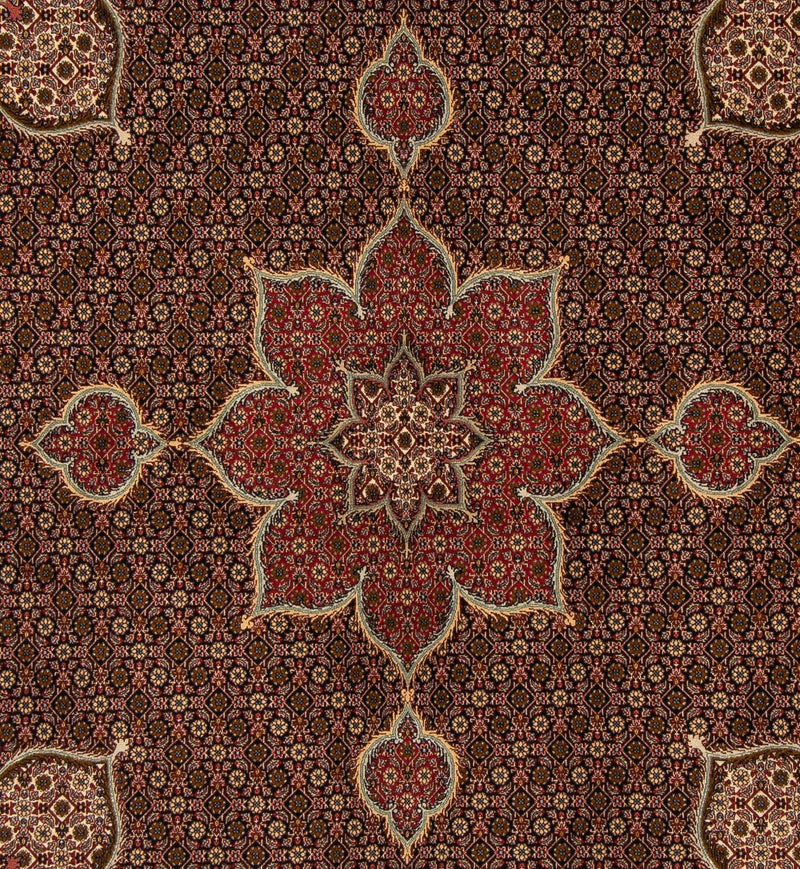 Persisk tæppe - Tabriz firkantet  - 211 x 204 cm - flerfarvet