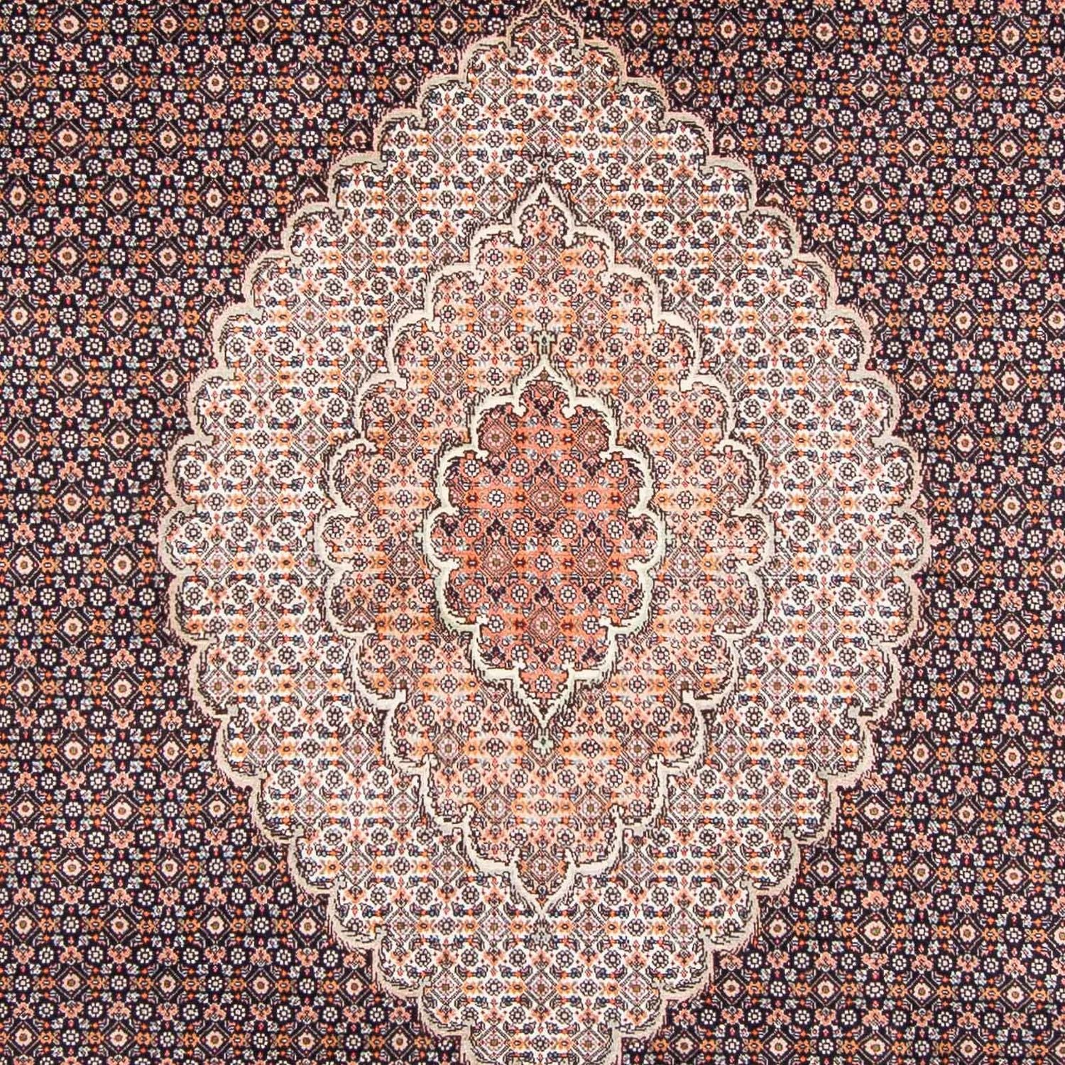 Persisk tæppe - Tabriz - 294 x 198 cm - mørkeblå