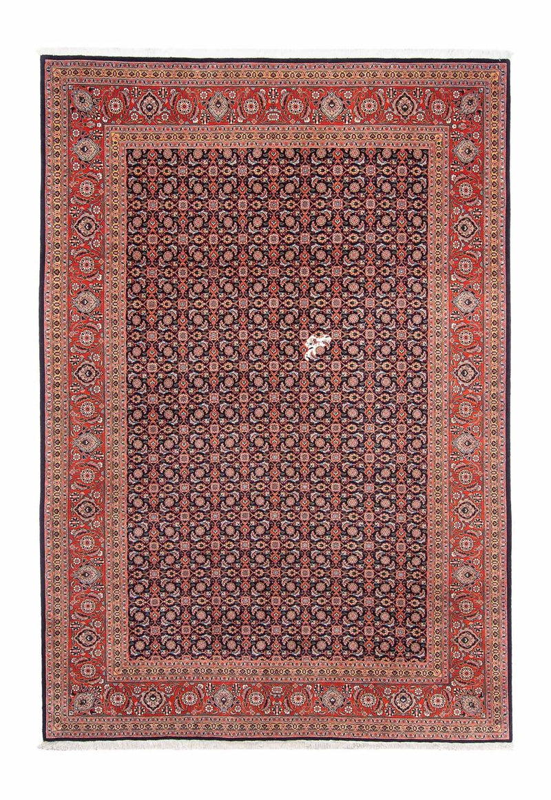 Persisk tæppe - Tabriz - 295 x 202 cm - mørkeblå