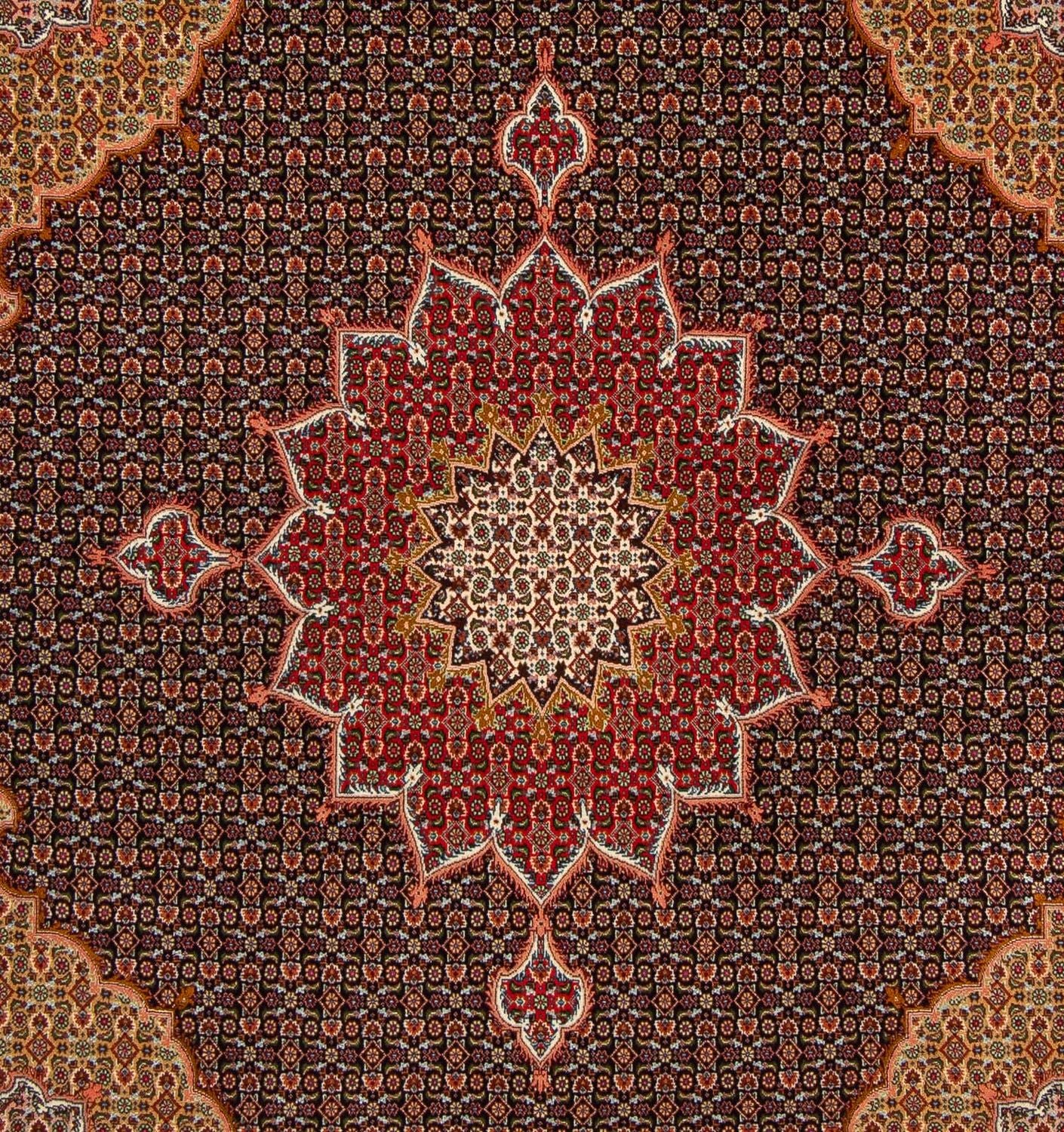 Persisk tæppe - Tabriz - Royal firkantet  - 219 x 200 cm - mørkeblå