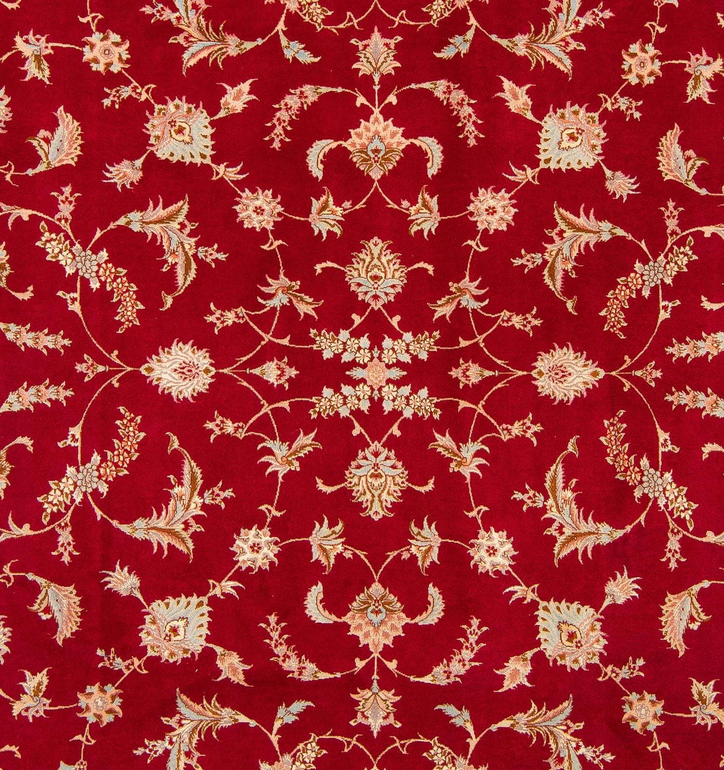 Persisk tæppe - Tabriz - Royal - 255 x 204 cm - mørkerød