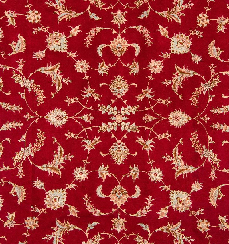 Persisk tæppe - Tabriz - Royal - 255 x 204 cm - mørkerød