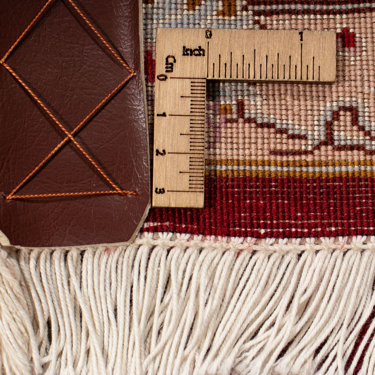 Persisk tæppe - Tabriz - Royal - 255 x 204 cm - mørkerød