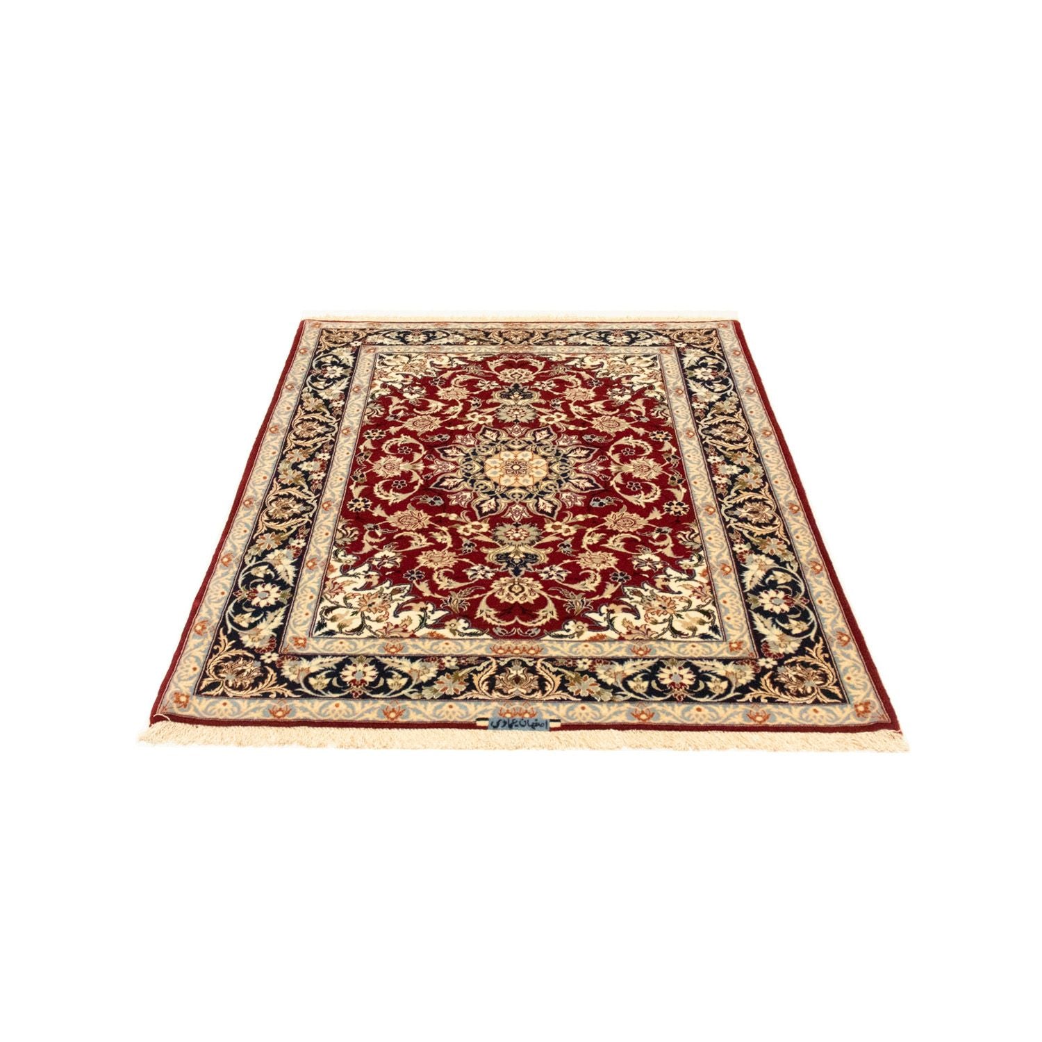 Persisk tæppe - Isfahan - Premium - 158 x 110 cm - rød