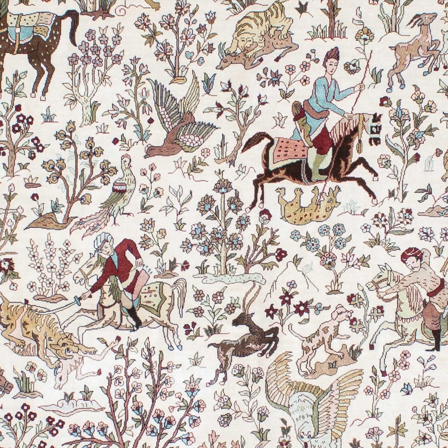 Orientalsk tæppe - Hereke - 244 x 169 cm - beige