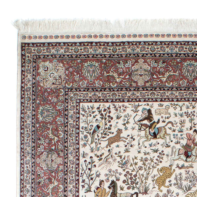 Orientalsk tæppe - Hereke - 244 x 169 cm - beige