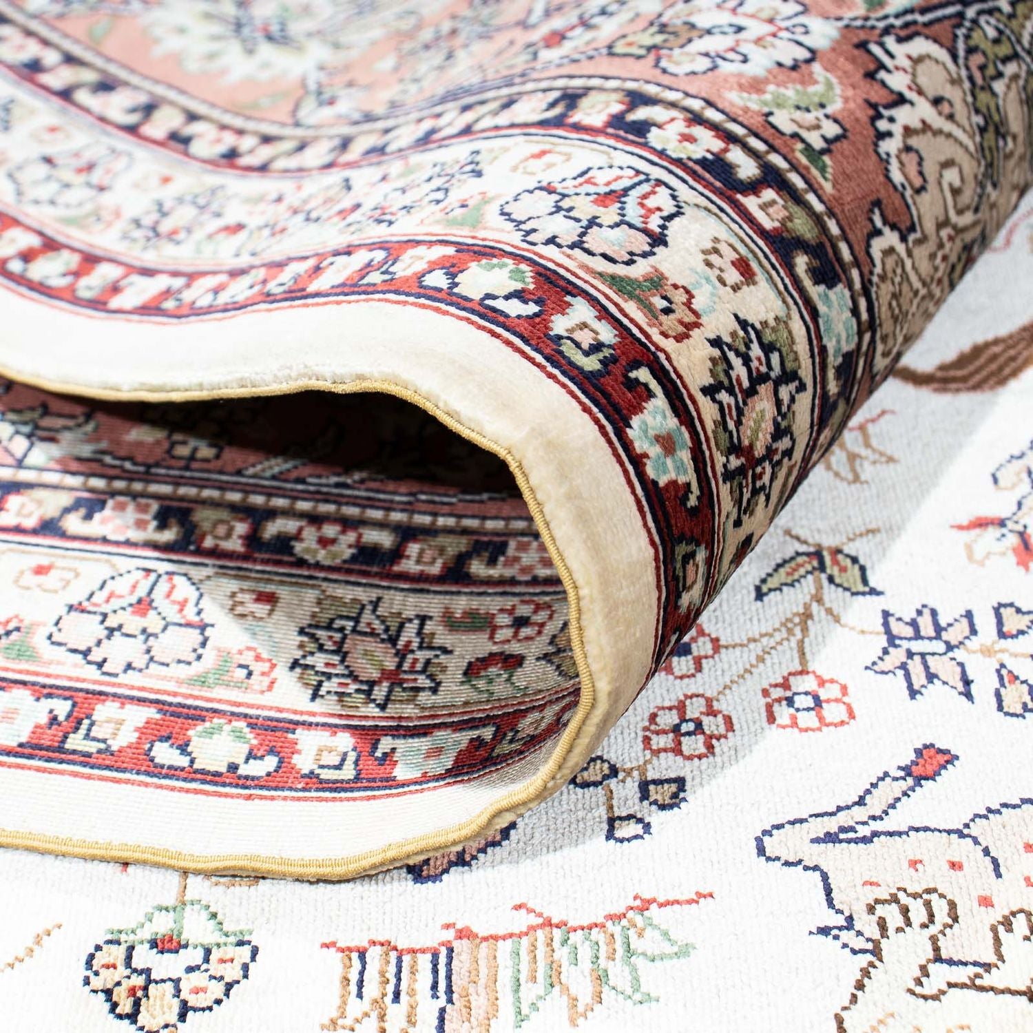 Orientalsk tæppe - Hereke - 244 x 169 cm - beige