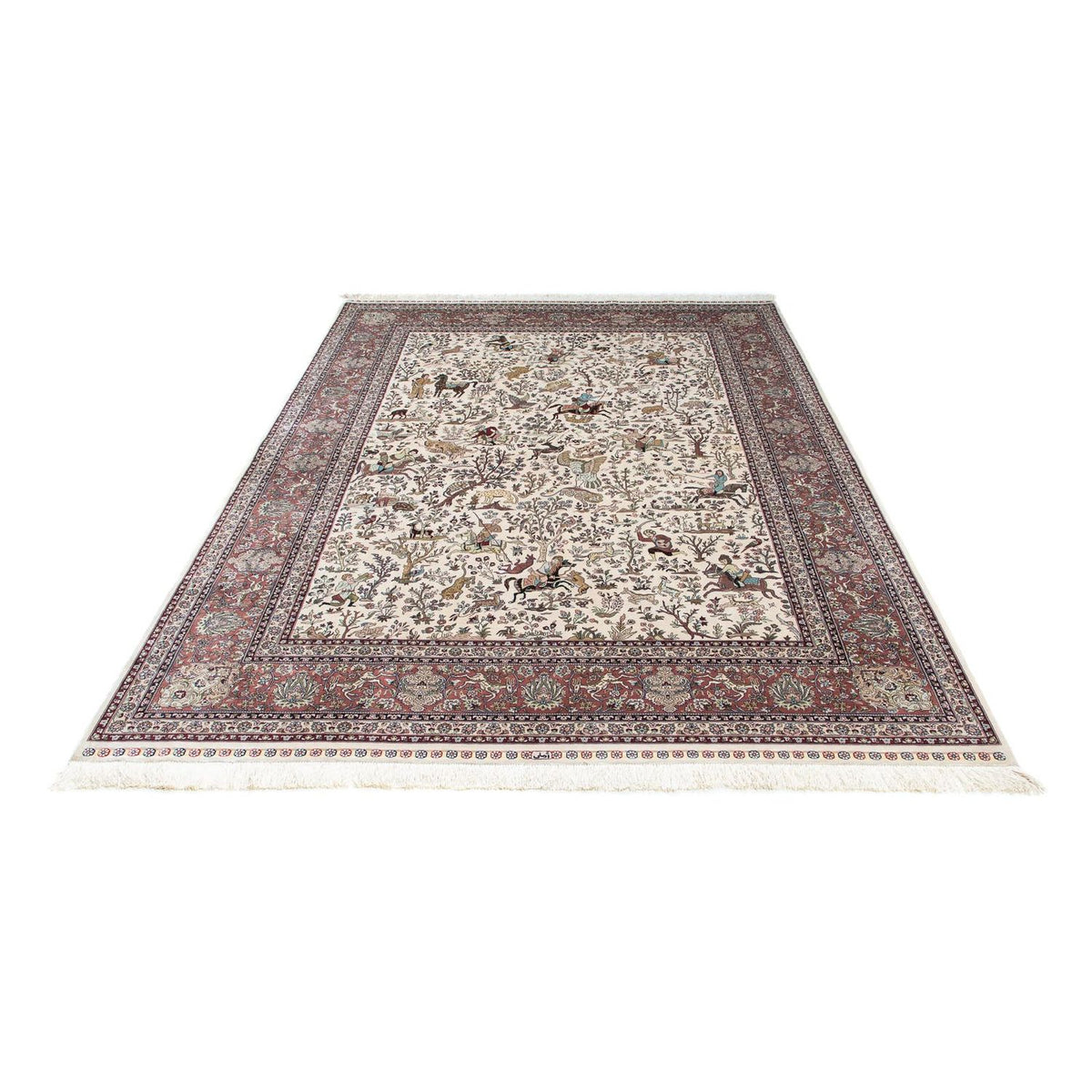 Orientalsk tæppe - Hereke - 244 x 169 cm - beige
