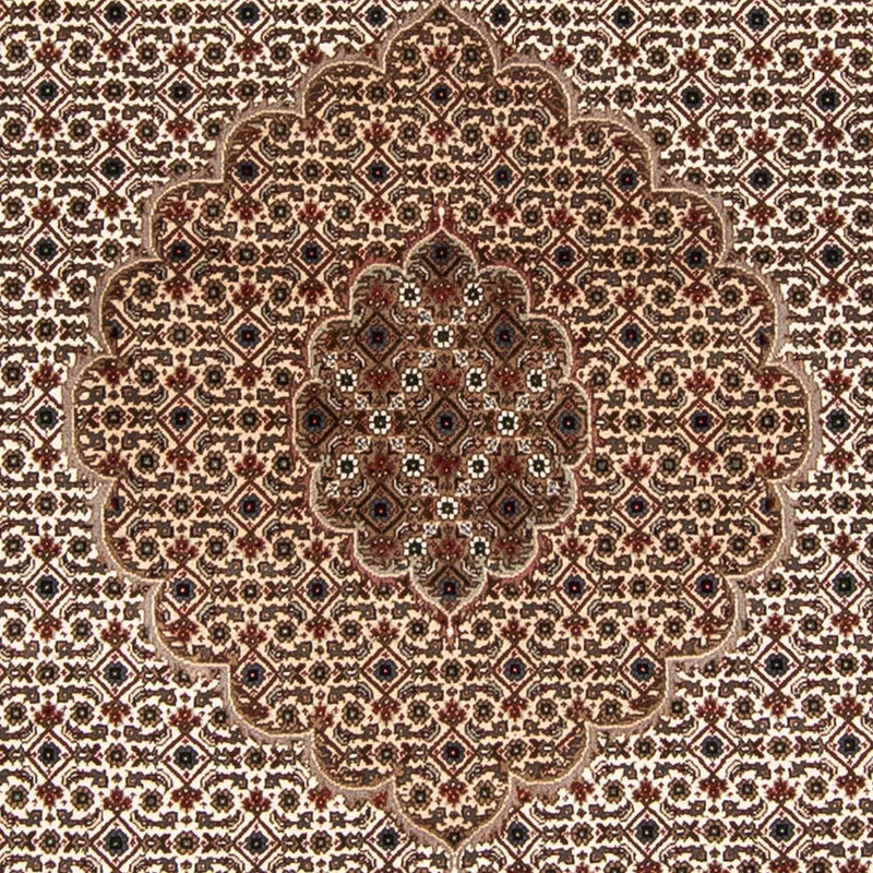 Persisk tæppe - Tabriz rundt  - 248 x 247 cm - beige