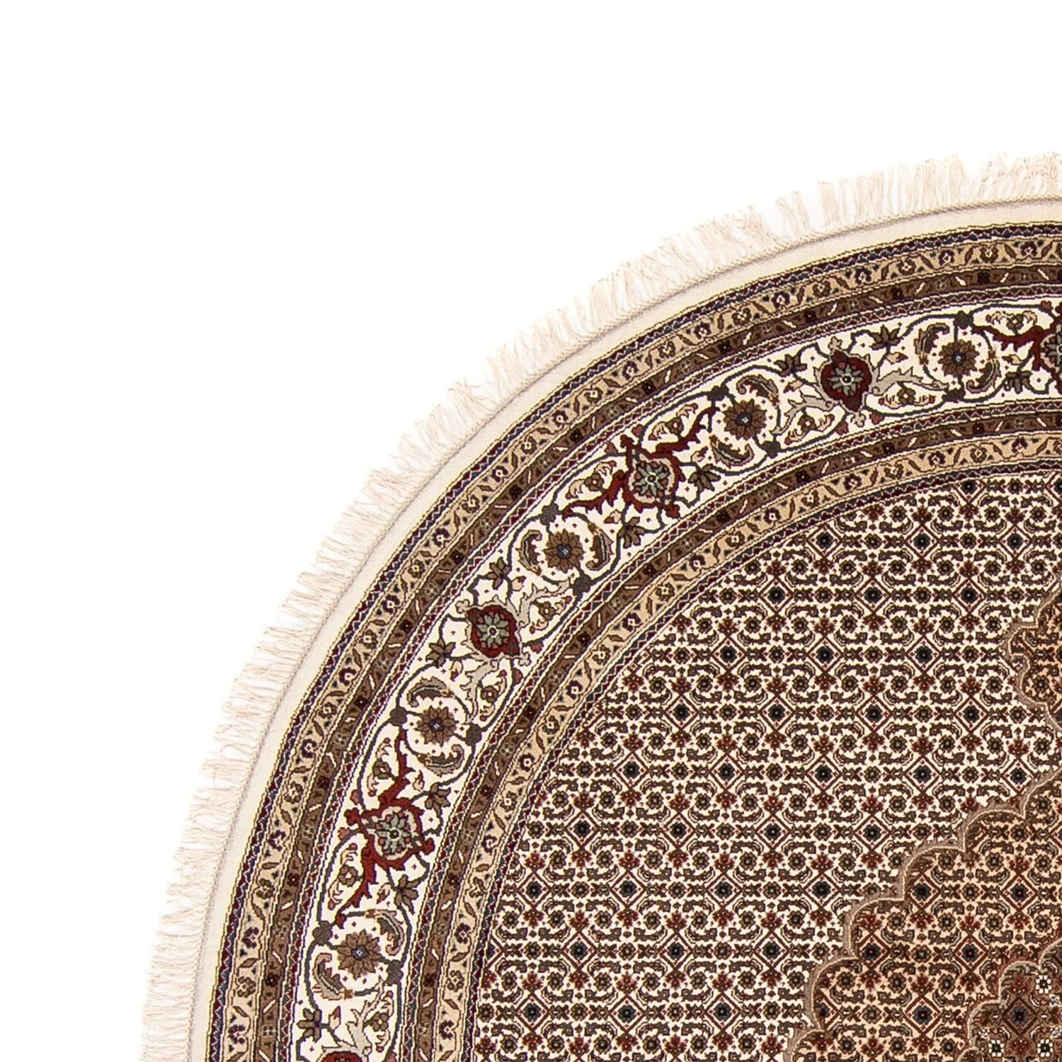 Persisk tæppe - Tabriz rundt  - 248 x 247 cm - beige