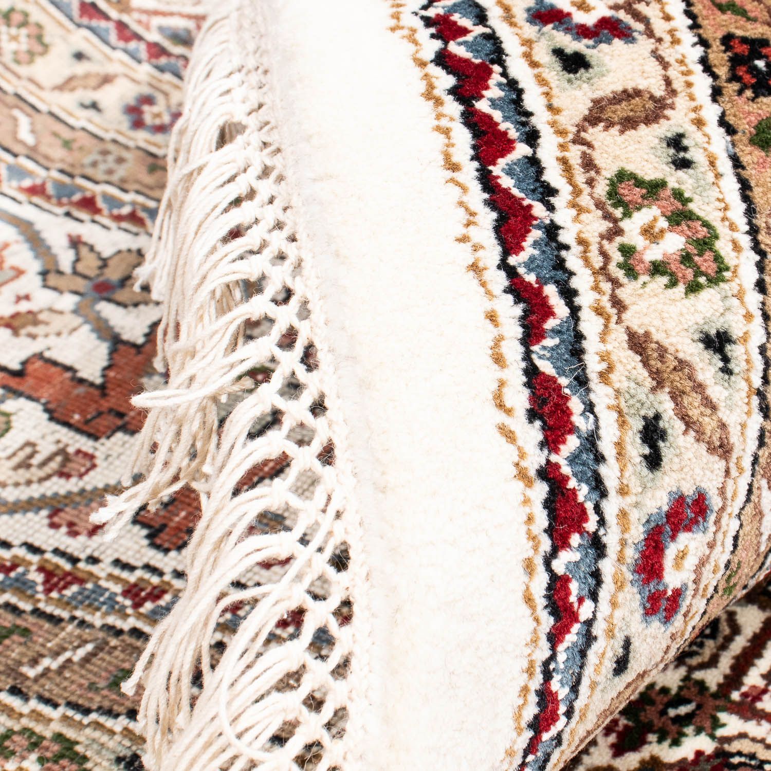 Persisk tæppe - Tabriz rundt  - 248 x 247 cm - beige