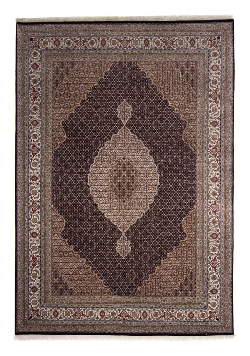 Persisk tæppe - Tabriz - 344 x 241 cm - mørkeblå