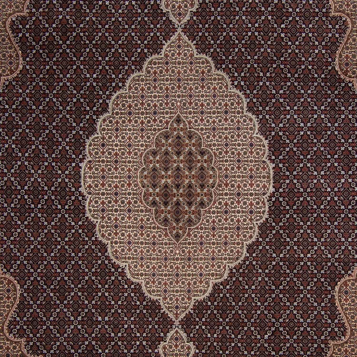 Persisk tæppe - Tabriz - 344 x 241 cm - mørkeblå