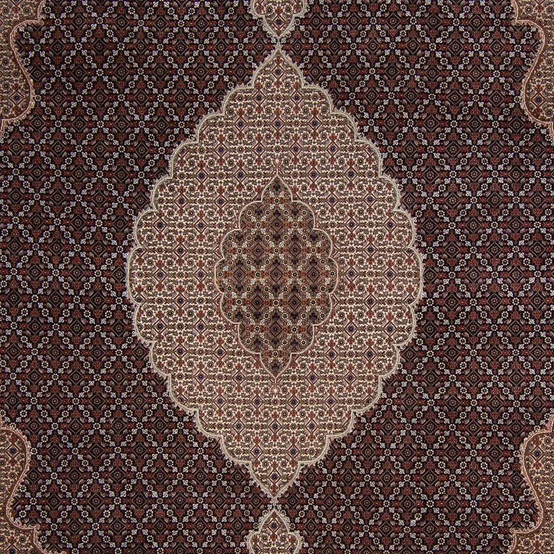 Persisk tæppe - Tabriz - 344 x 241 cm - mørkeblå
