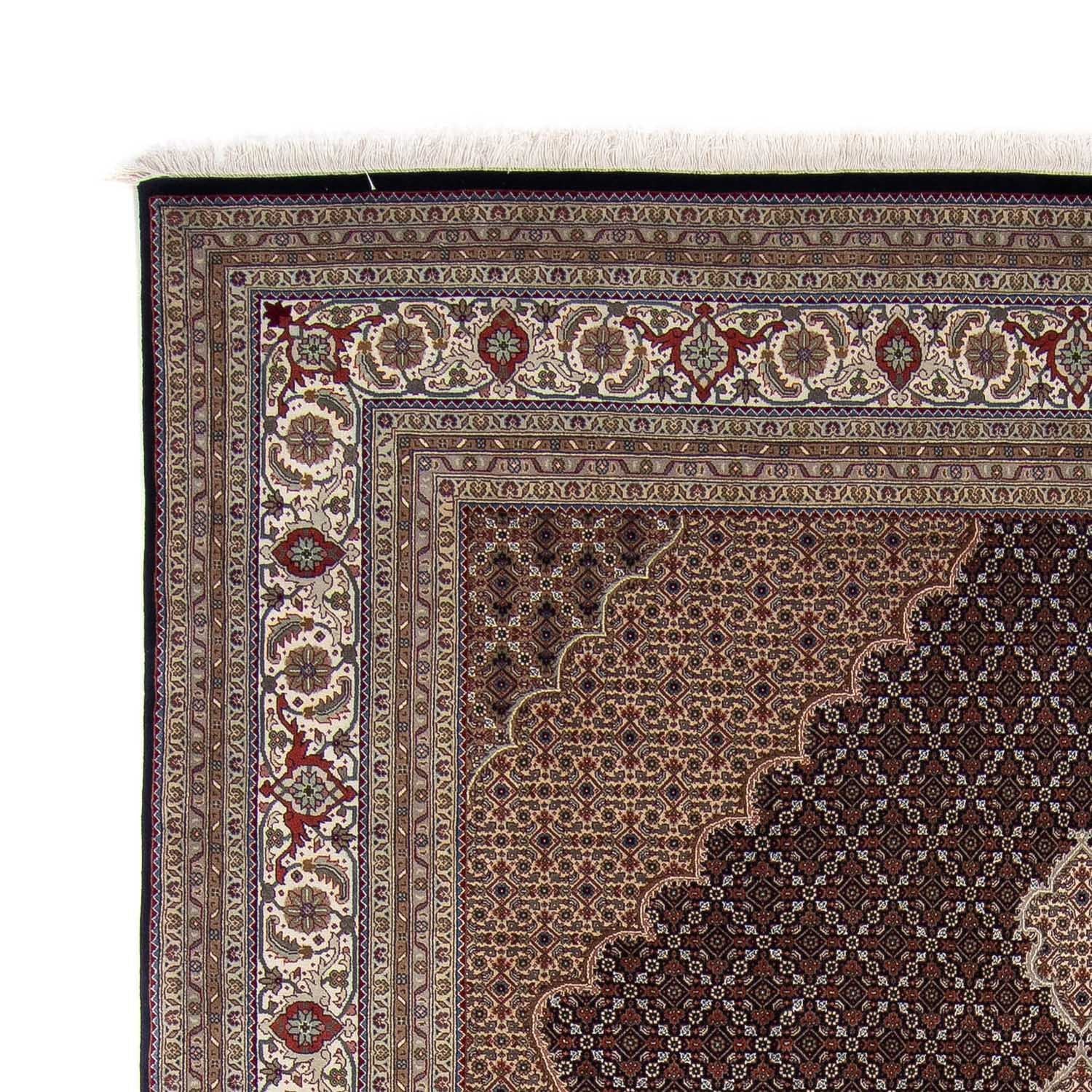 Persisk tæppe - Tabriz - 344 x 241 cm - mørkeblå