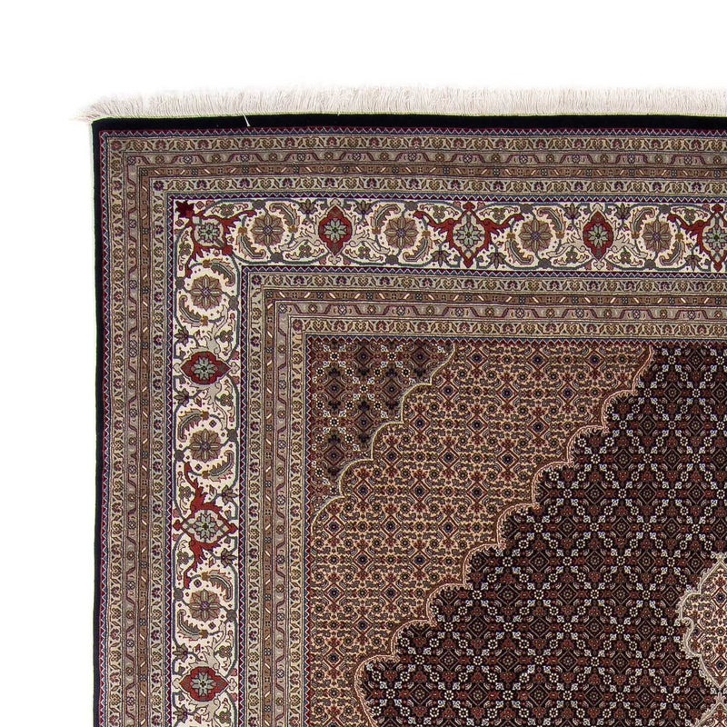 Persisk tæppe - Tabriz - 344 x 241 cm - mørkeblå