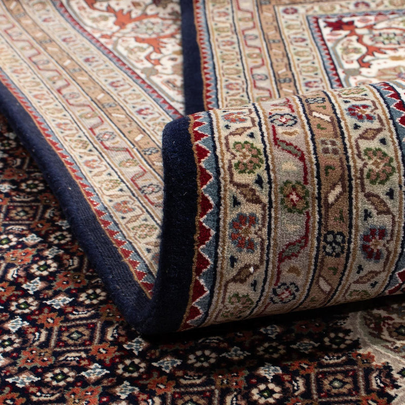 Persisk tæppe - Tabriz - 344 x 241 cm - mørkeblå