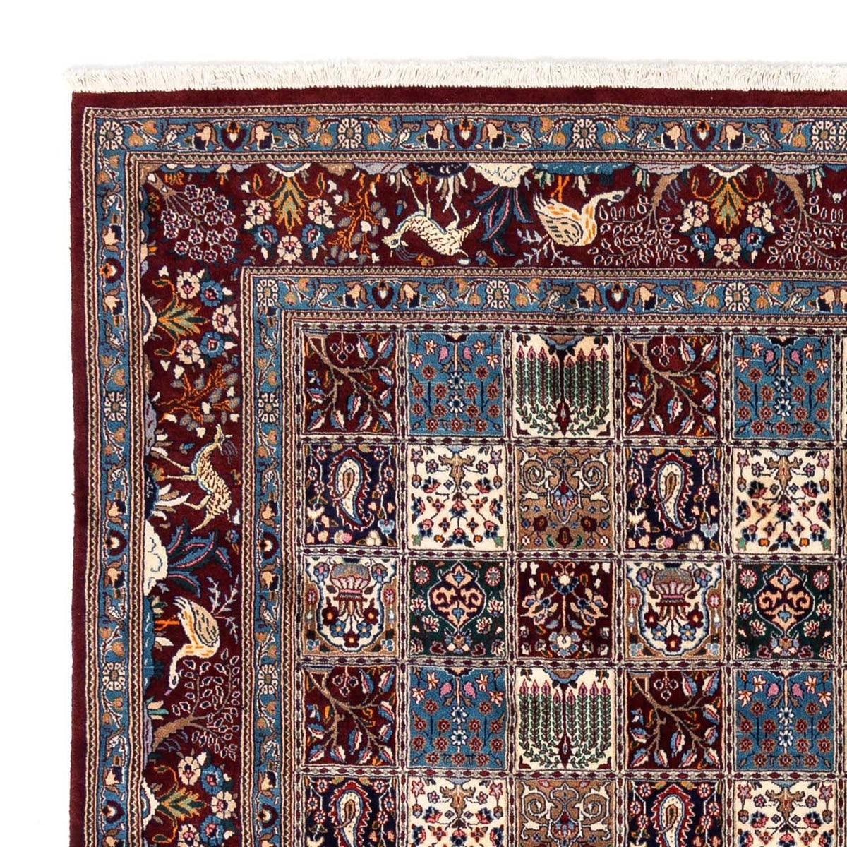 Persisk tæppe - Classic firkantet  - 246 x 245 cm - mørkerød