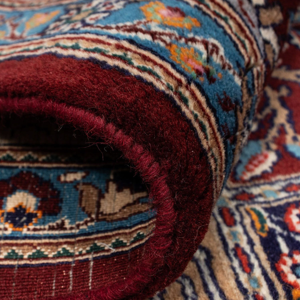 Persisk tæppe - Classic firkantet  - 246 x 245 cm - mørkerød