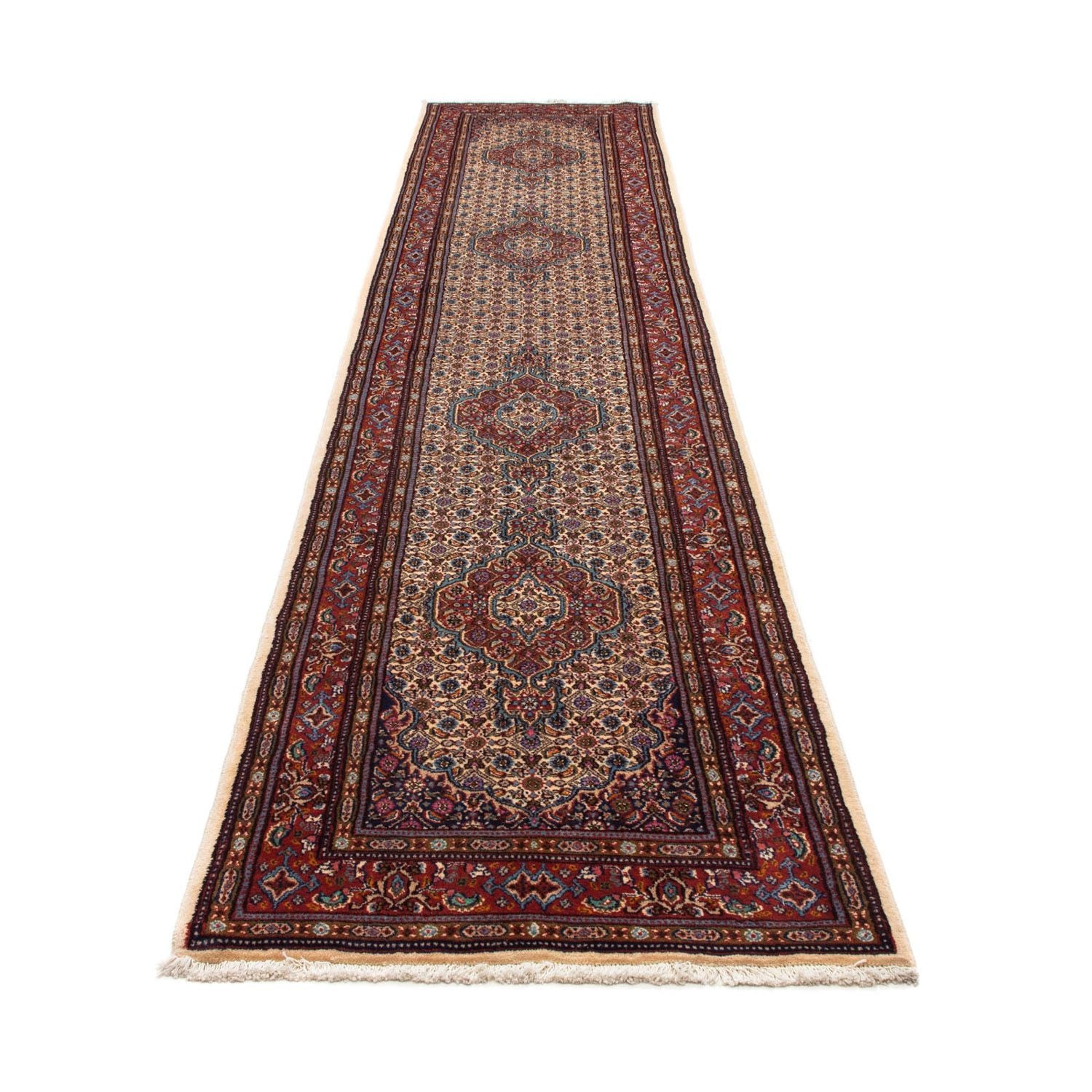 Løber Persisk tæppe - Classic - 405 x 81 cm - beige