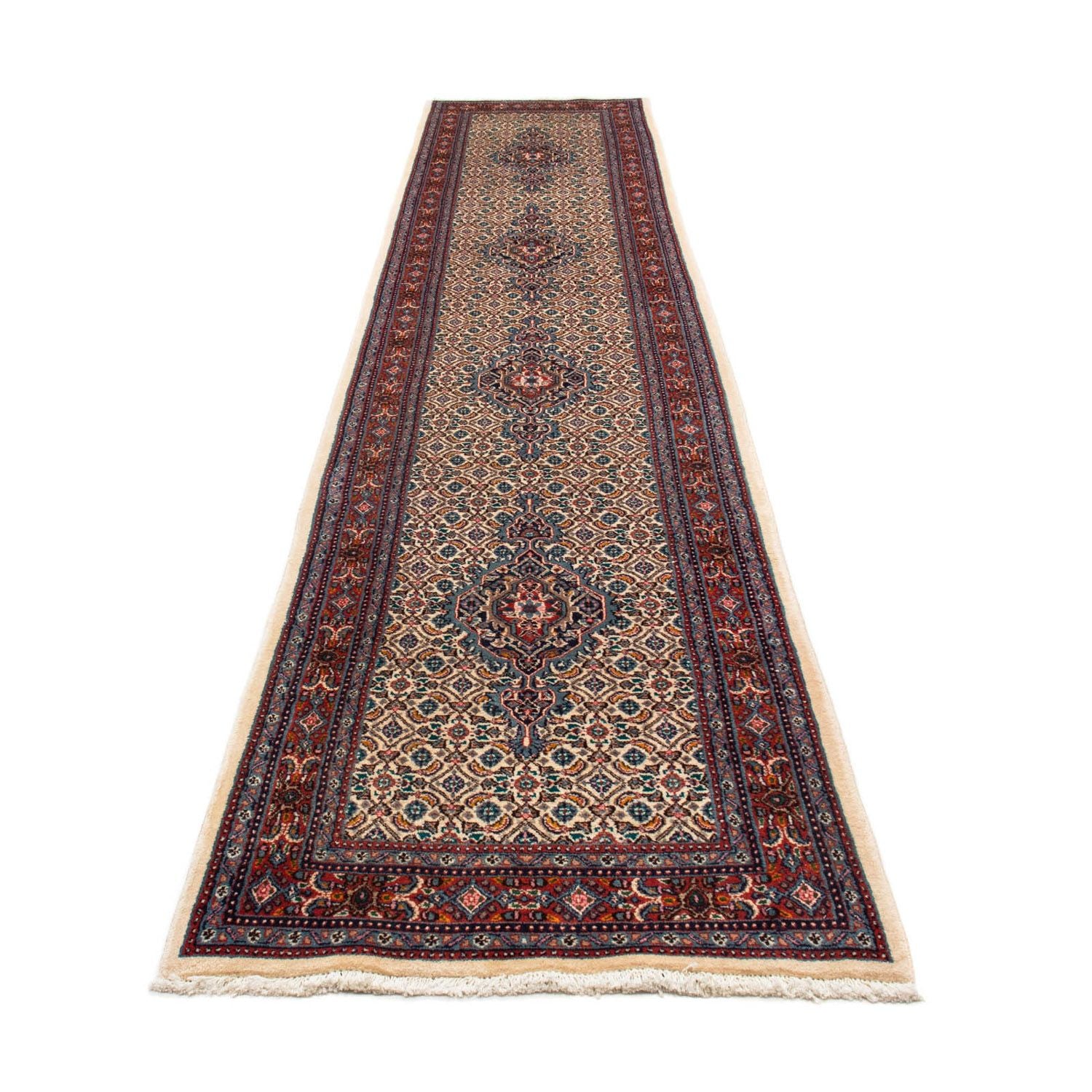 Løber Persisk tæppe - Classic - 402 x 79 cm - beige