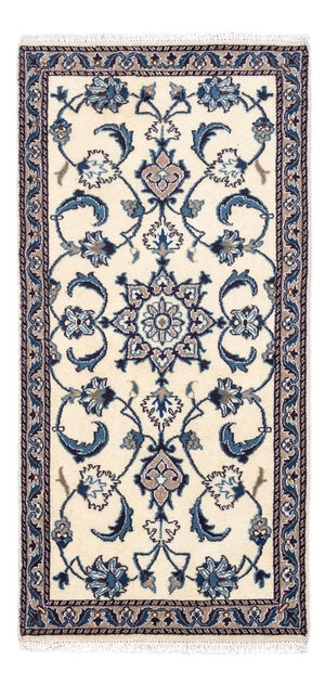 Persisk tæppe - Nain - 136 x 65 cm - beige