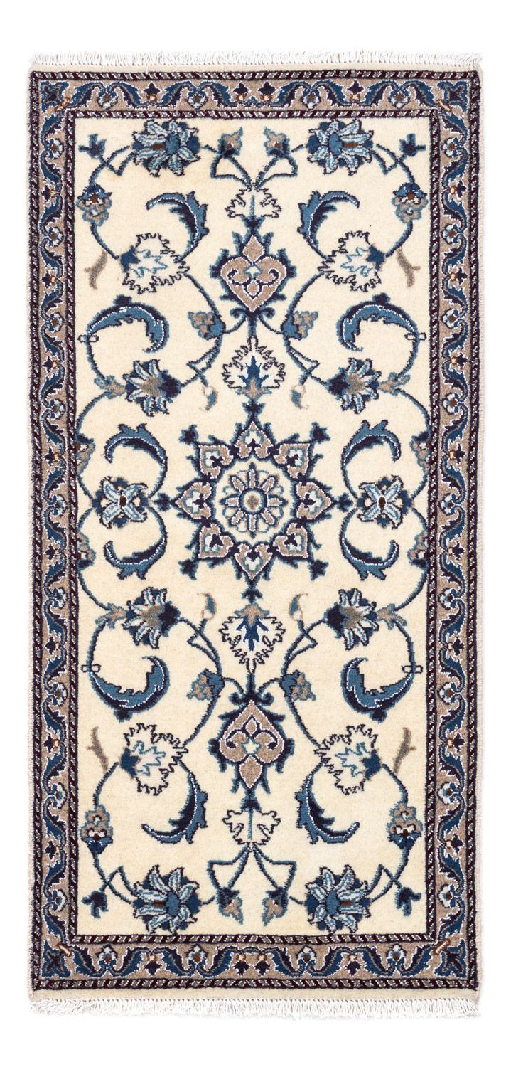 Persisk tæppe - Nain - 136 x 65 cm - beige
