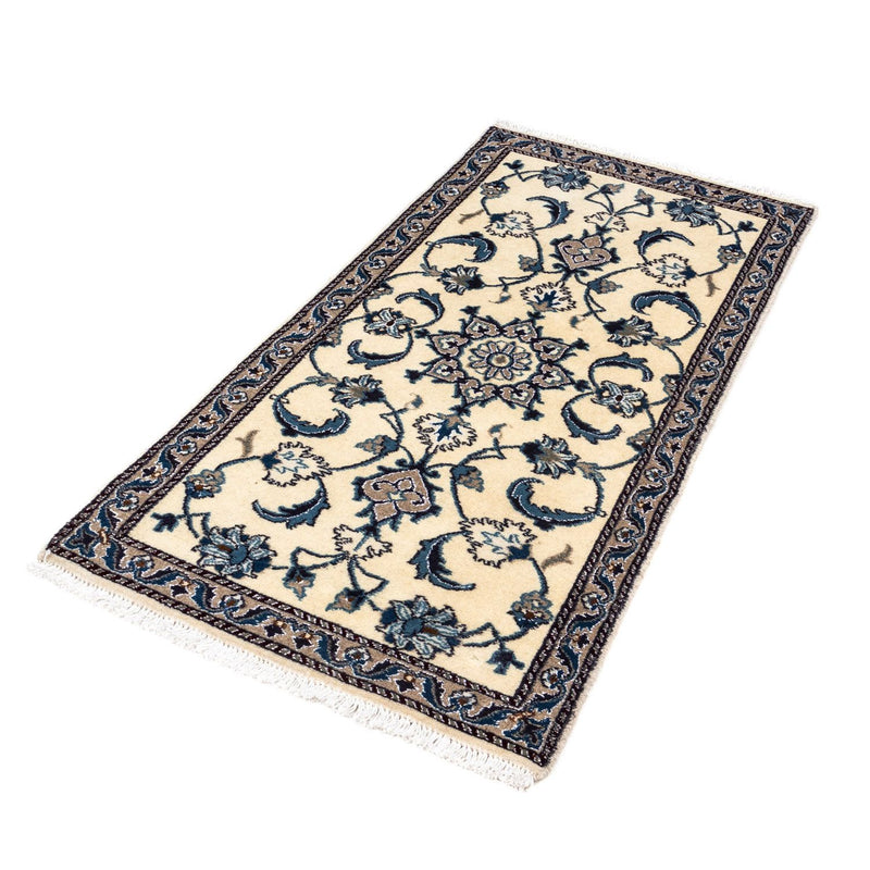 Persisk tæppe - Nain - 136 x 65 cm - beige