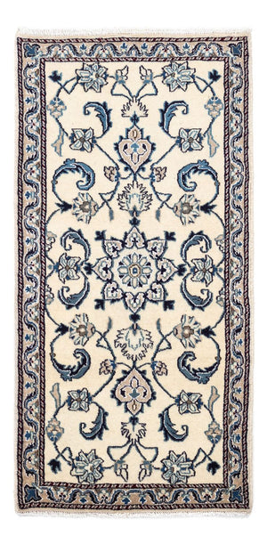 Persisk tæppe - Nain - 139 x 65 cm - beige