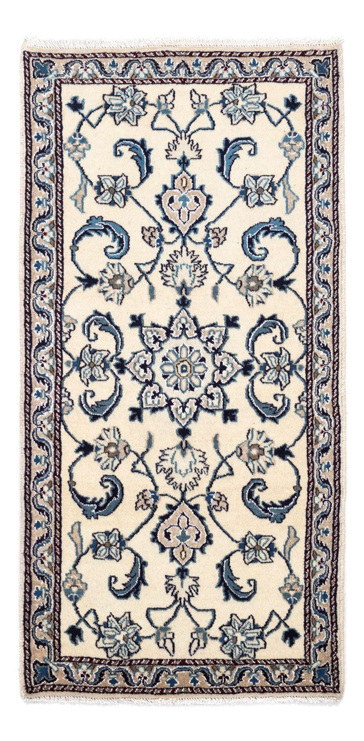 Persisk tæppe - Nain - 139 x 65 cm - beige