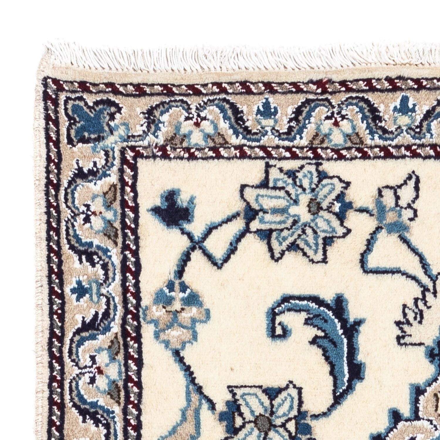 Persisk tæppe - Nain - 139 x 65 cm - beige