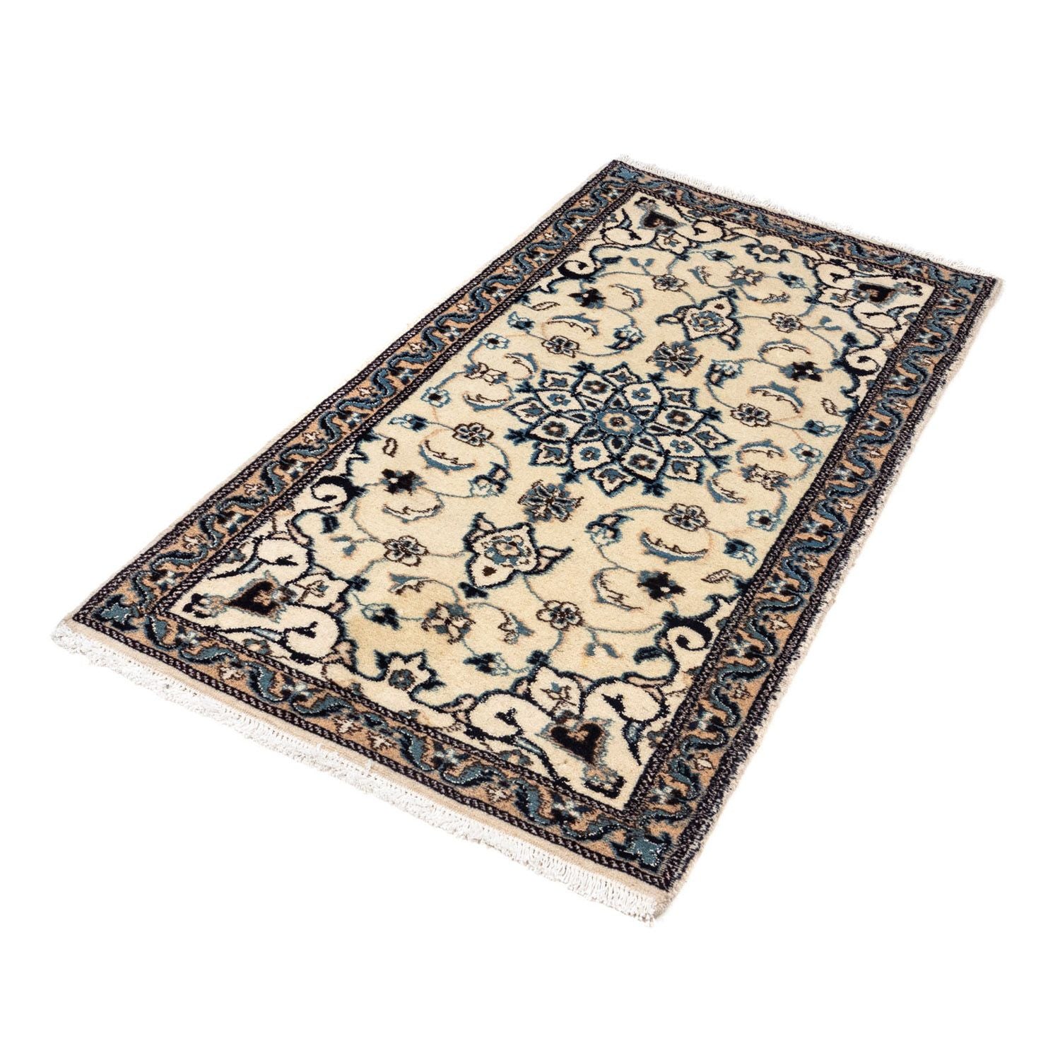 Persisk tæppe - Nain - 139 x 70 cm - beige