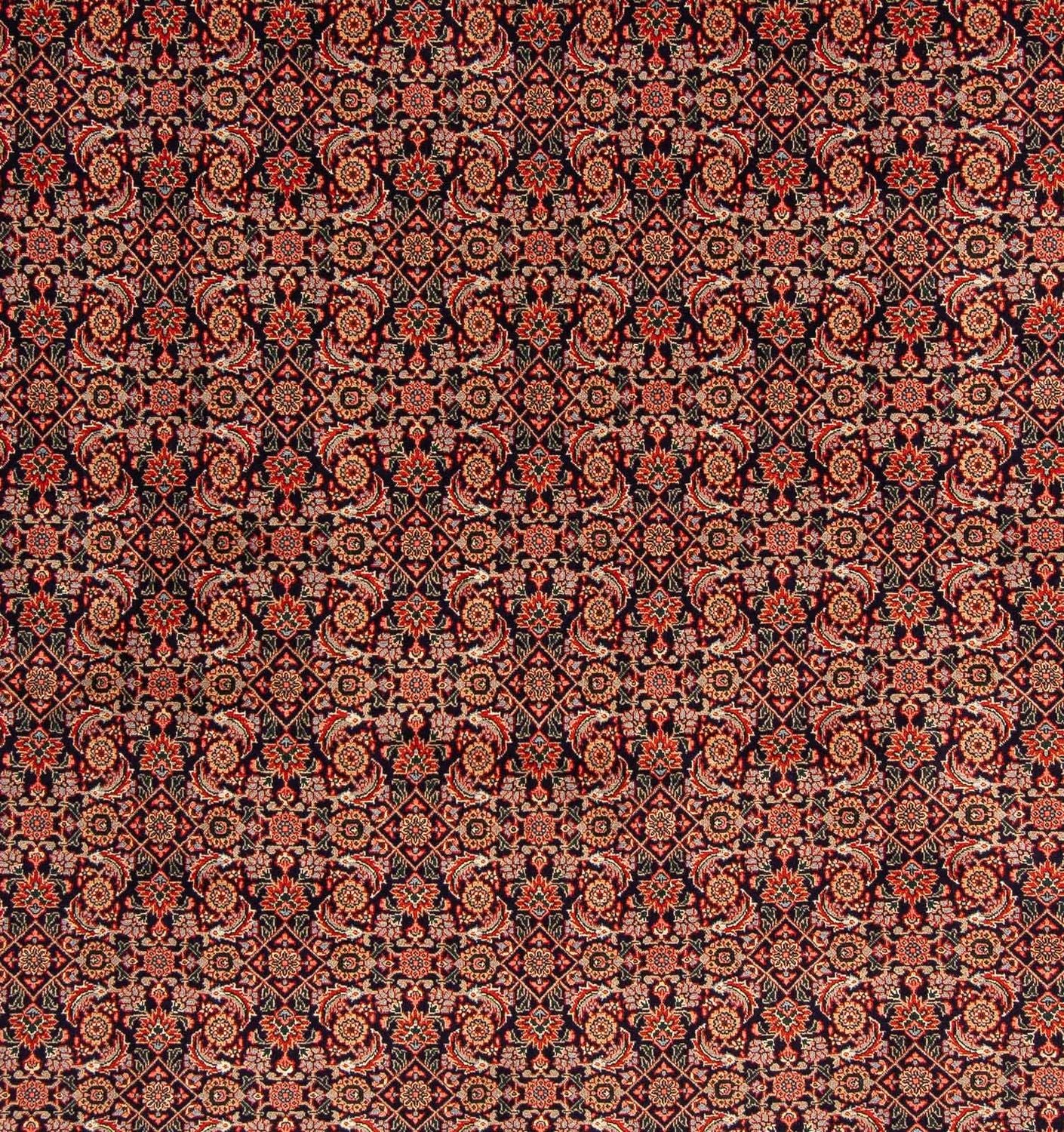 Persisk tæppe - Tabriz firkantet  - 210 x 201 cm - mørkeblå