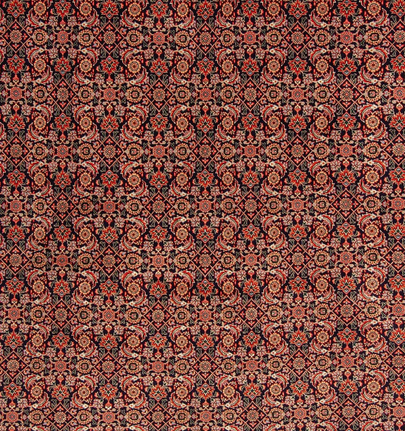 Persisk tæppe - Tabriz firkantet  - 210 x 201 cm - mørkeblå