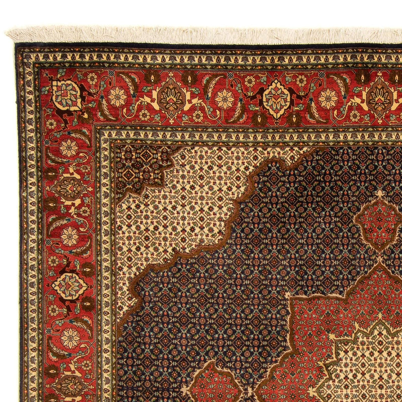 Persisk tæppe - Tabriz firkantet  - 201 x 195 cm - mørkeblå