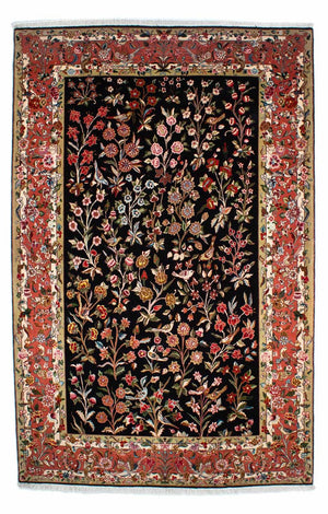 Persisk tæppe - Tabriz - Royal - 268 x 175 cm - mørkeblå
