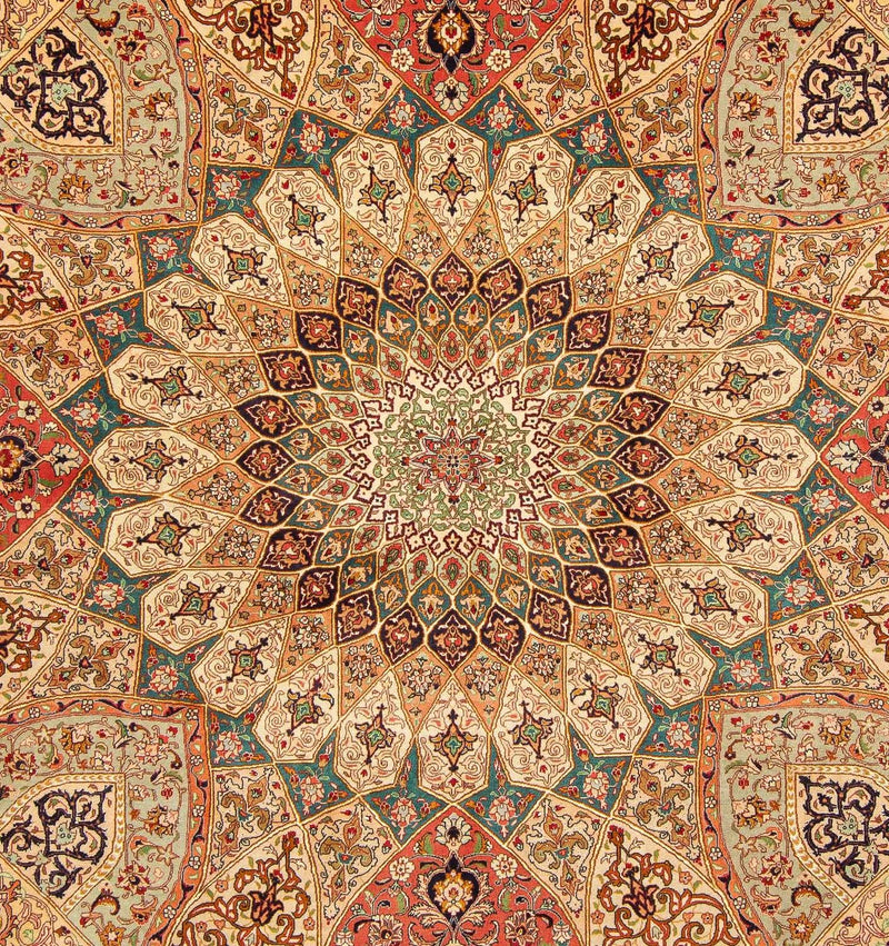 Persisk tæppe - Tabriz - Royal firkantet  - 253 x 252 cm - flerfarvet