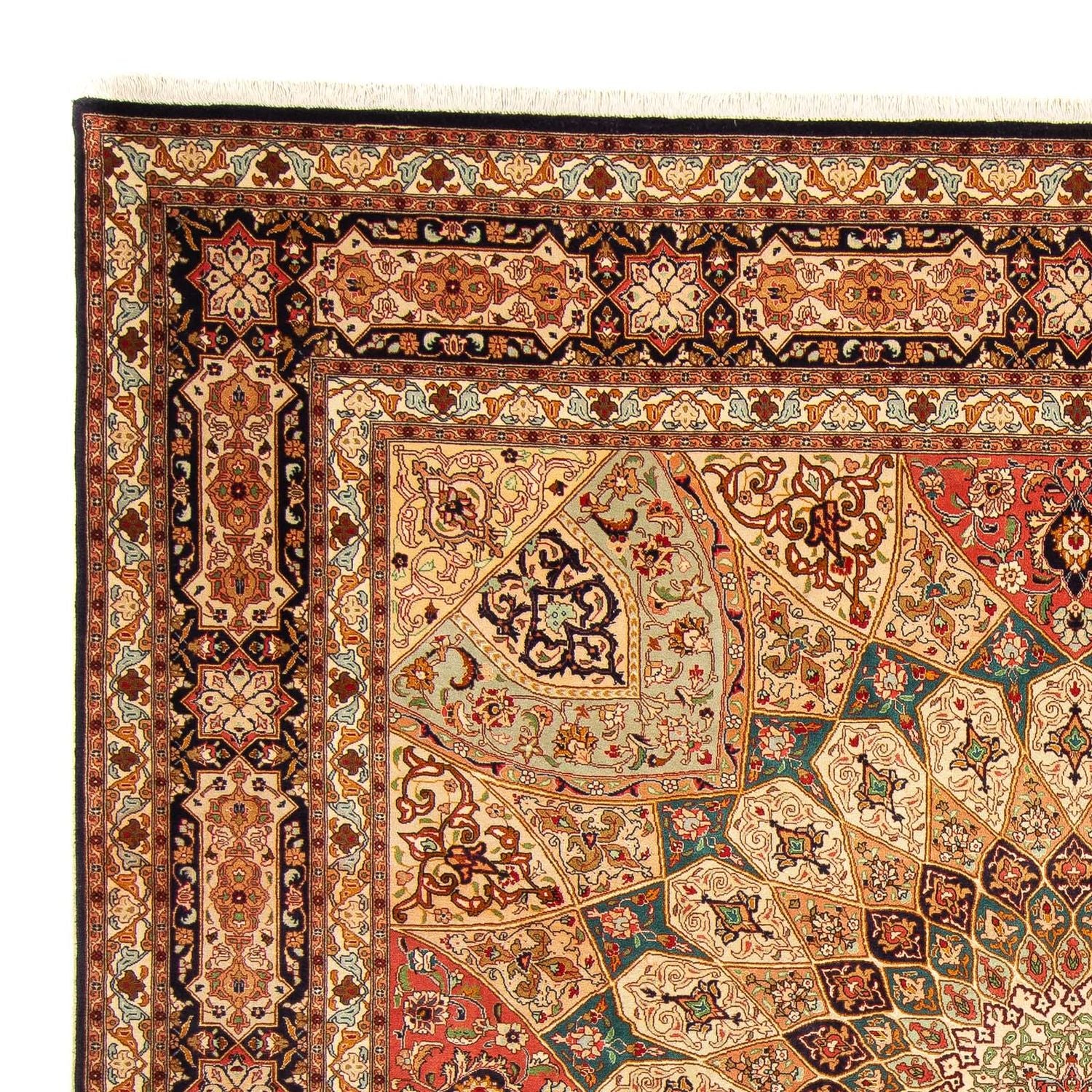 Persisk tæppe - Tabriz - Royal firkantet  - 253 x 252 cm - flerfarvet