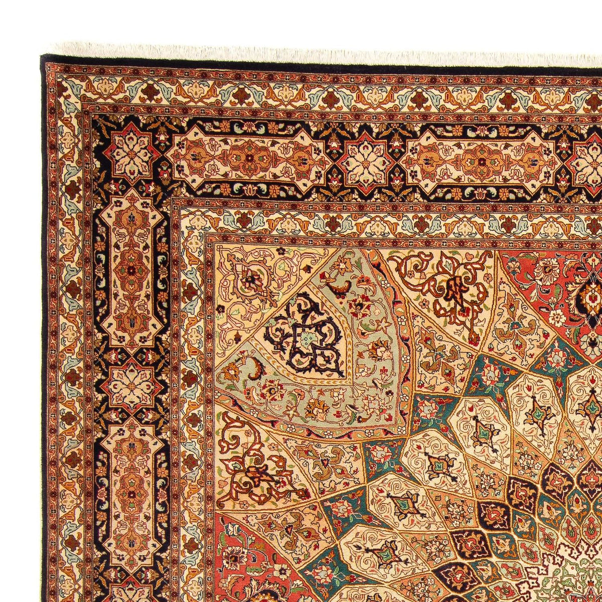 Tabriz - 50 Raj Tæppe 252x253cm - Persisk tæppe
