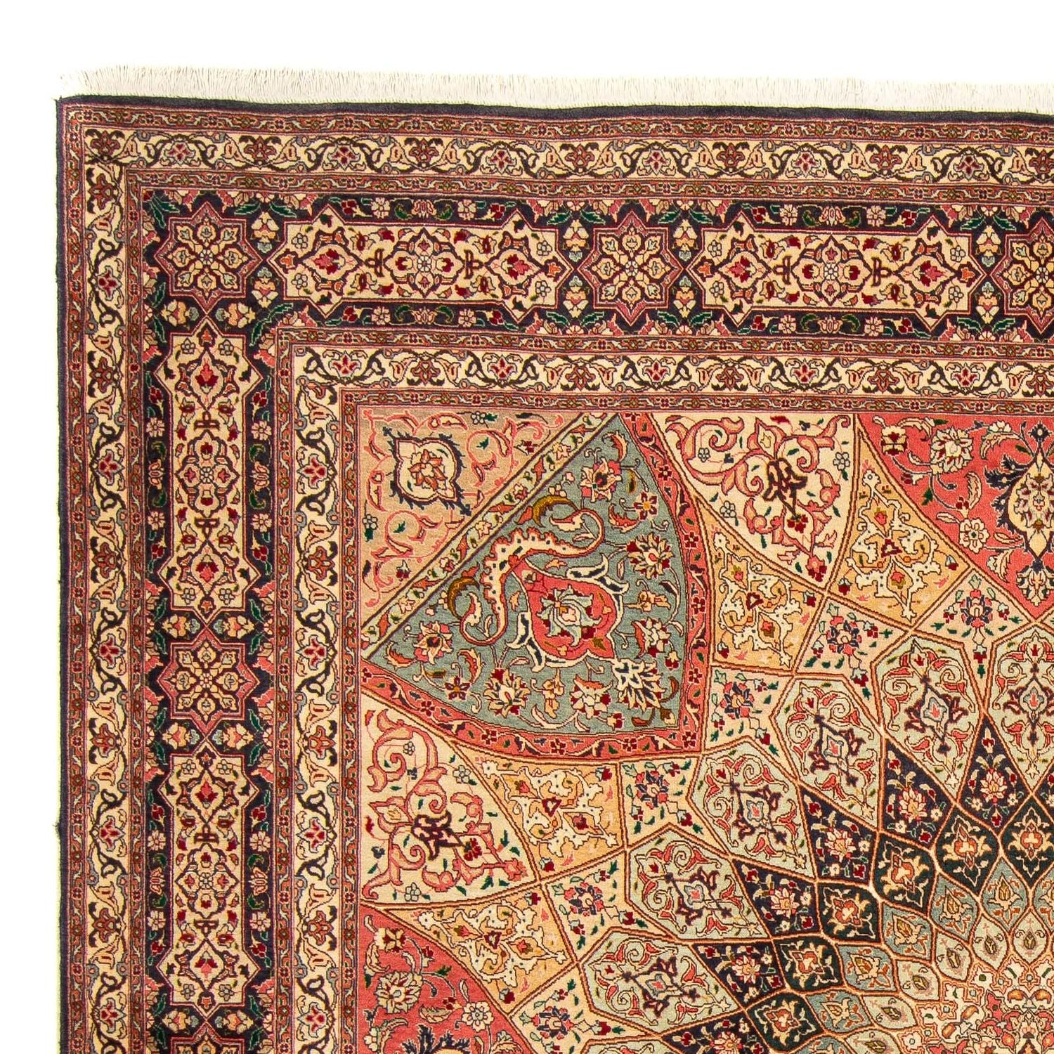 Persisk tæppe - Tabriz - Royal firkantet  - 253 x 250 cm - flerfarvet